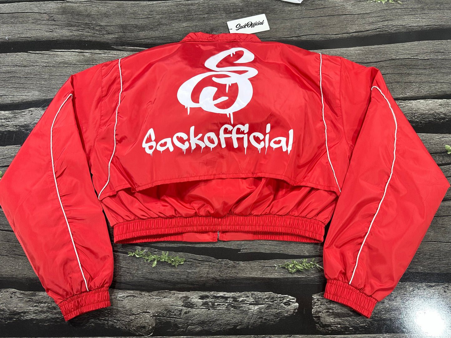 SackOfficial women red retro windbreakers