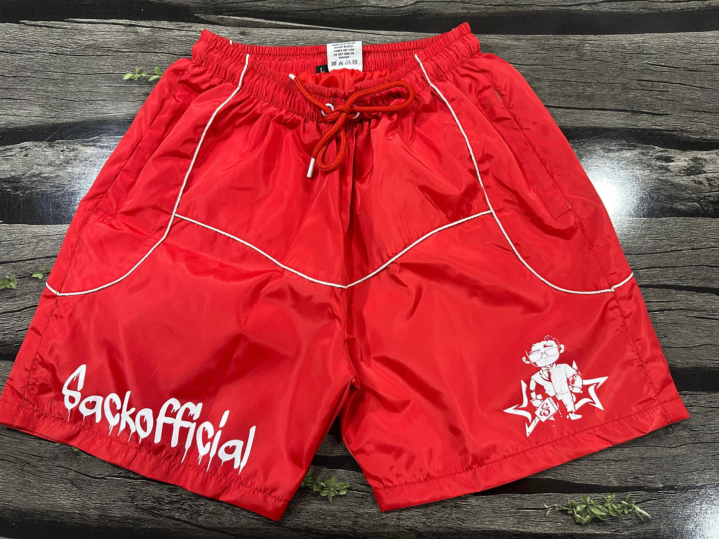 SackOfficial retro women windbreaker shorts