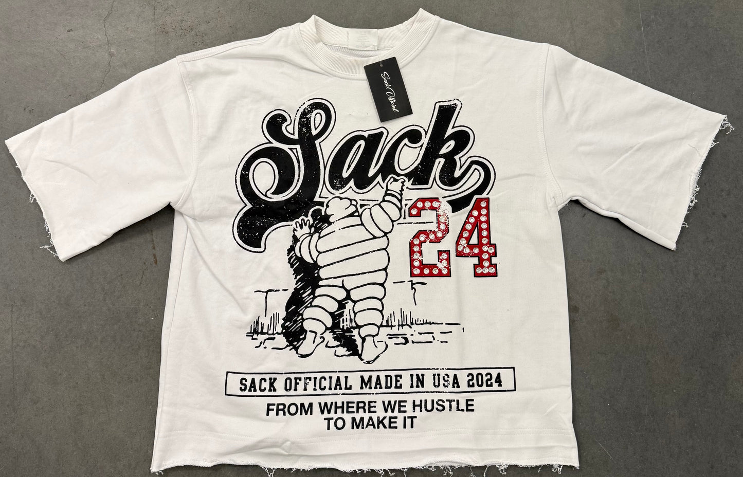 “From where we hustle to make it” graphic T-shirts